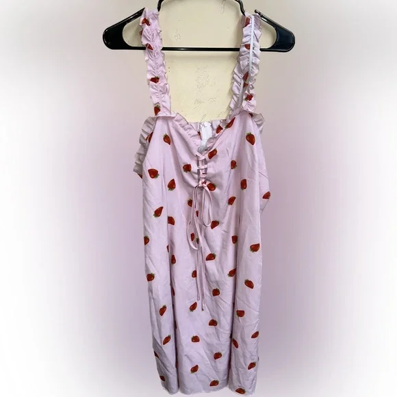 🌸5/$25🌸 SHEIN Curve Strawberry Cutie Pinup Dress - Picture 3 of 6